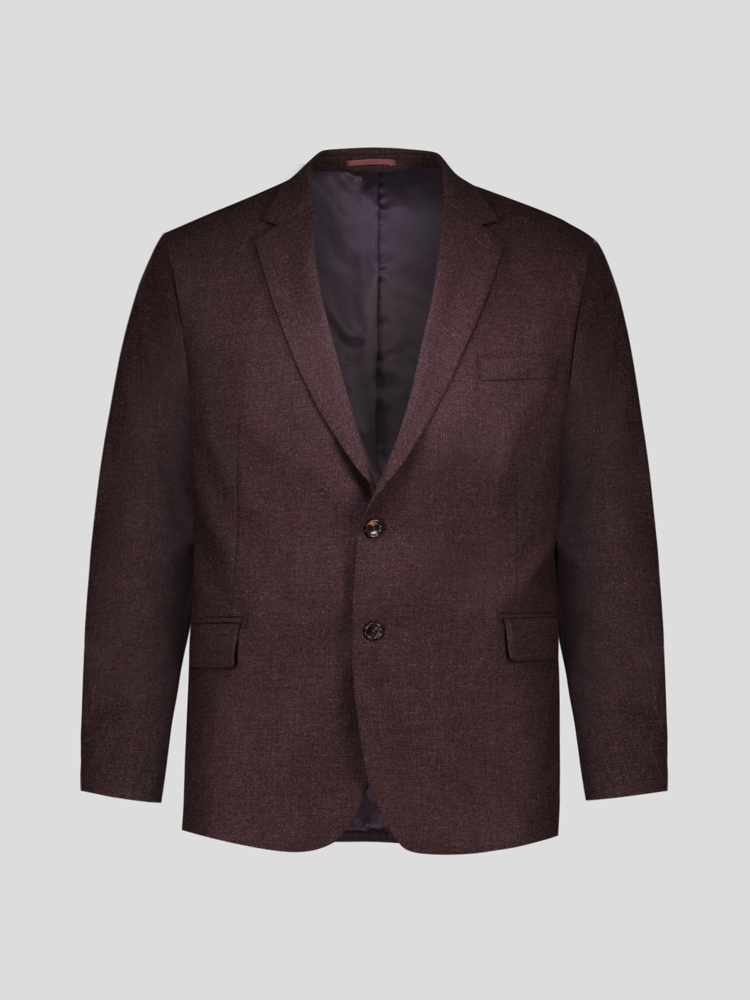 Veste Nattée Grande Taille Bordeaux