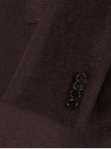 Veste Nattée Grande Taille Bordeaux
