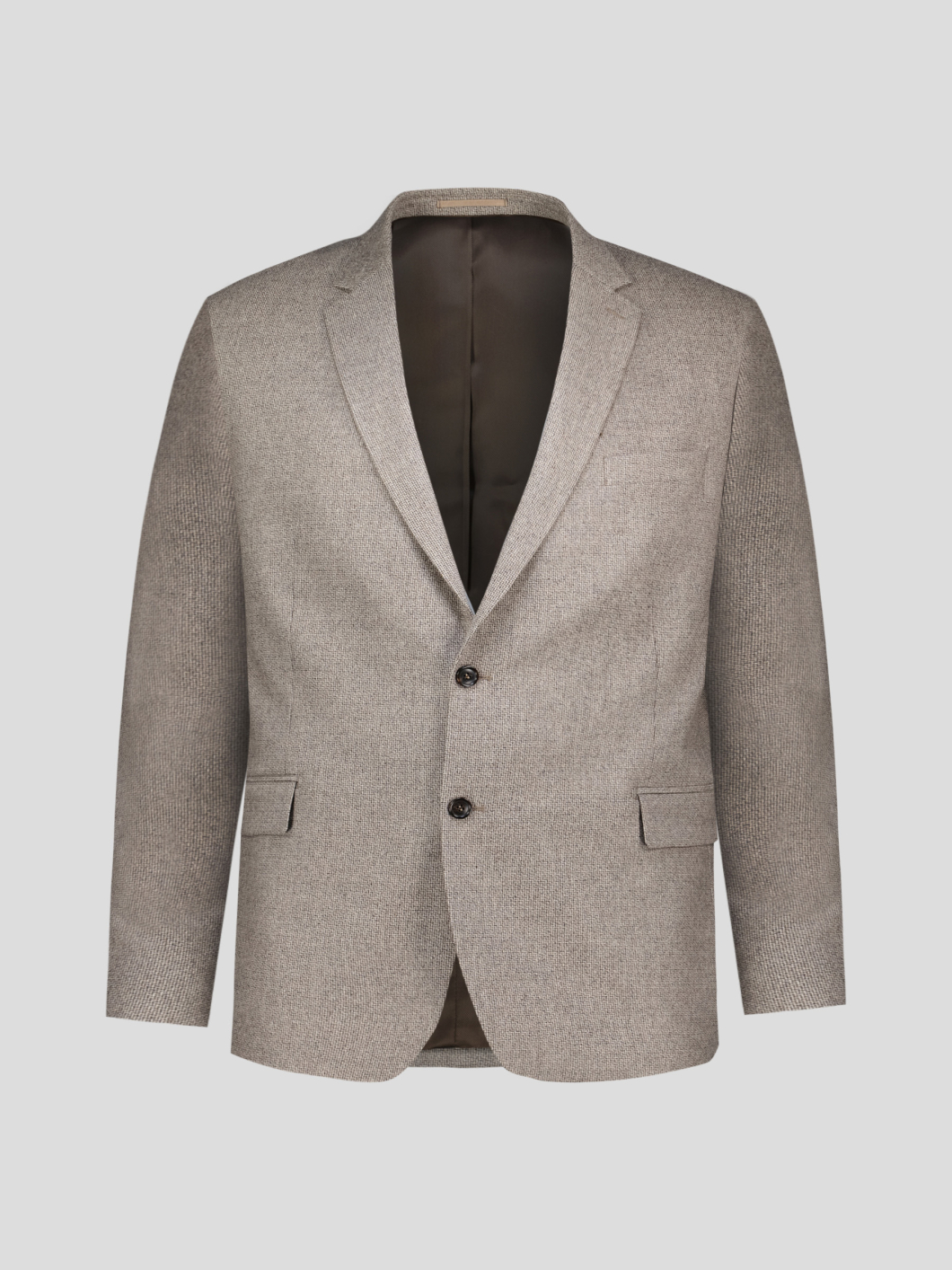 Veste Micro Dessin Grande Taille Beige