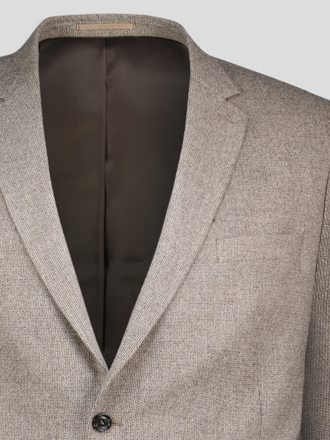 Veste Micro Dessin Grande Taille Beige