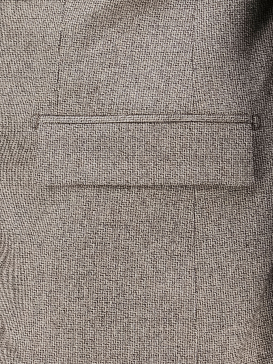 Veste Micro Dessin Grande Taille Beige