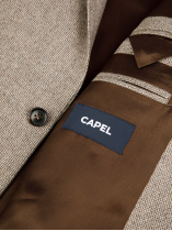 Veste Micro Dessin pour Homme Grand Beige