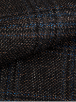 Veste à Carreaux Grande Taille Marine et Marron
