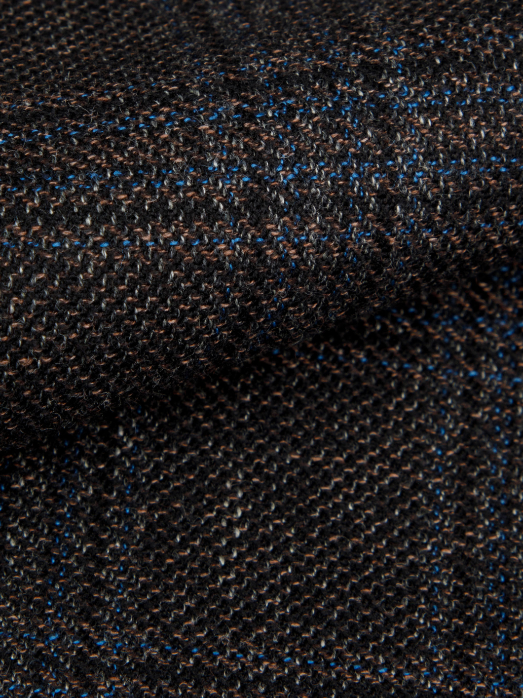 Veste à Carreaux Grande Taille Marine et Marron