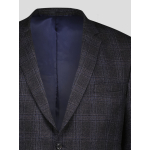 Veste à Carreaux Grande Taille Marine et Marron
