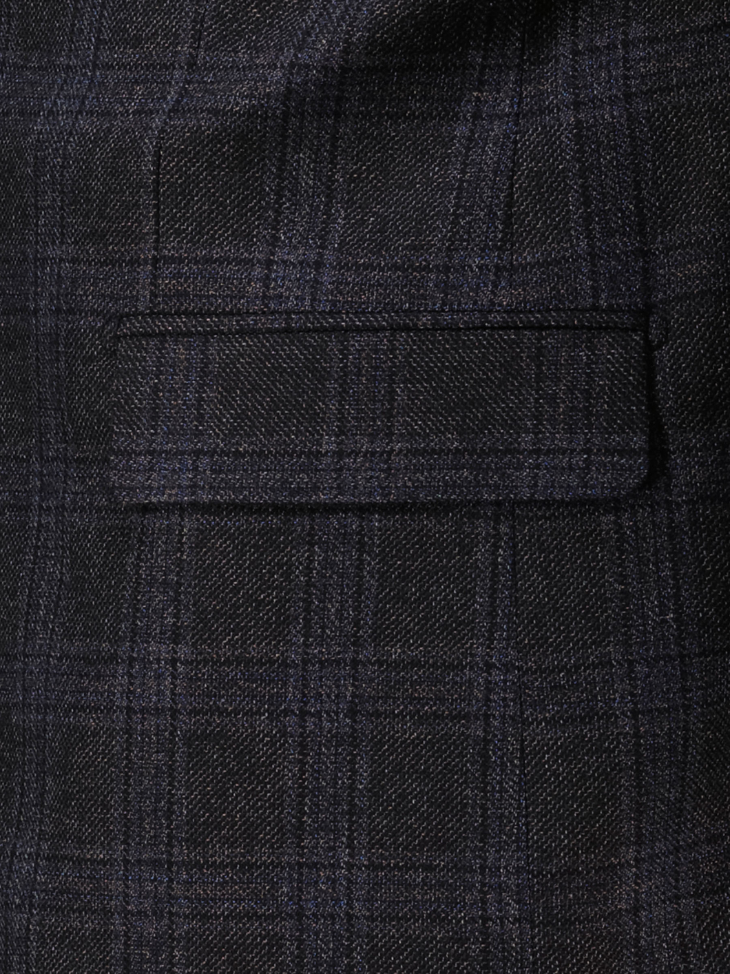 Veste à Carreaux Grande Taille Marine et Marron