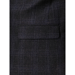 Veste à Carreaux Grande Taille Marine et Marron