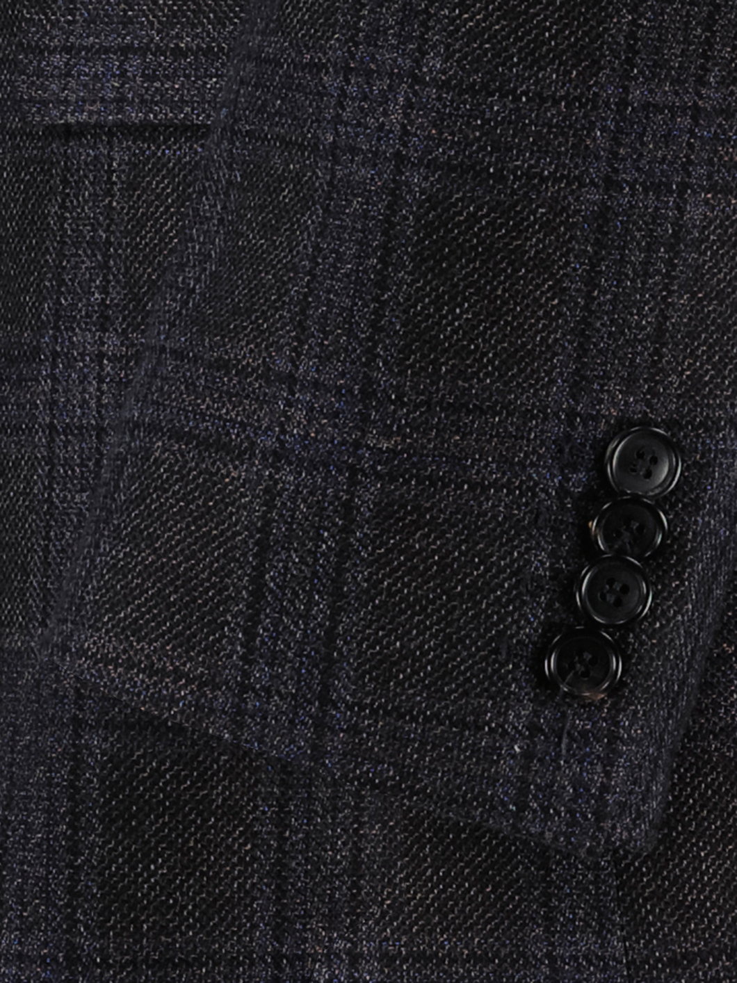 Veste à Carreaux Grande Taille Marine et Marron