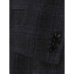 Veste à Carreaux Grande Taille Marine et Marron