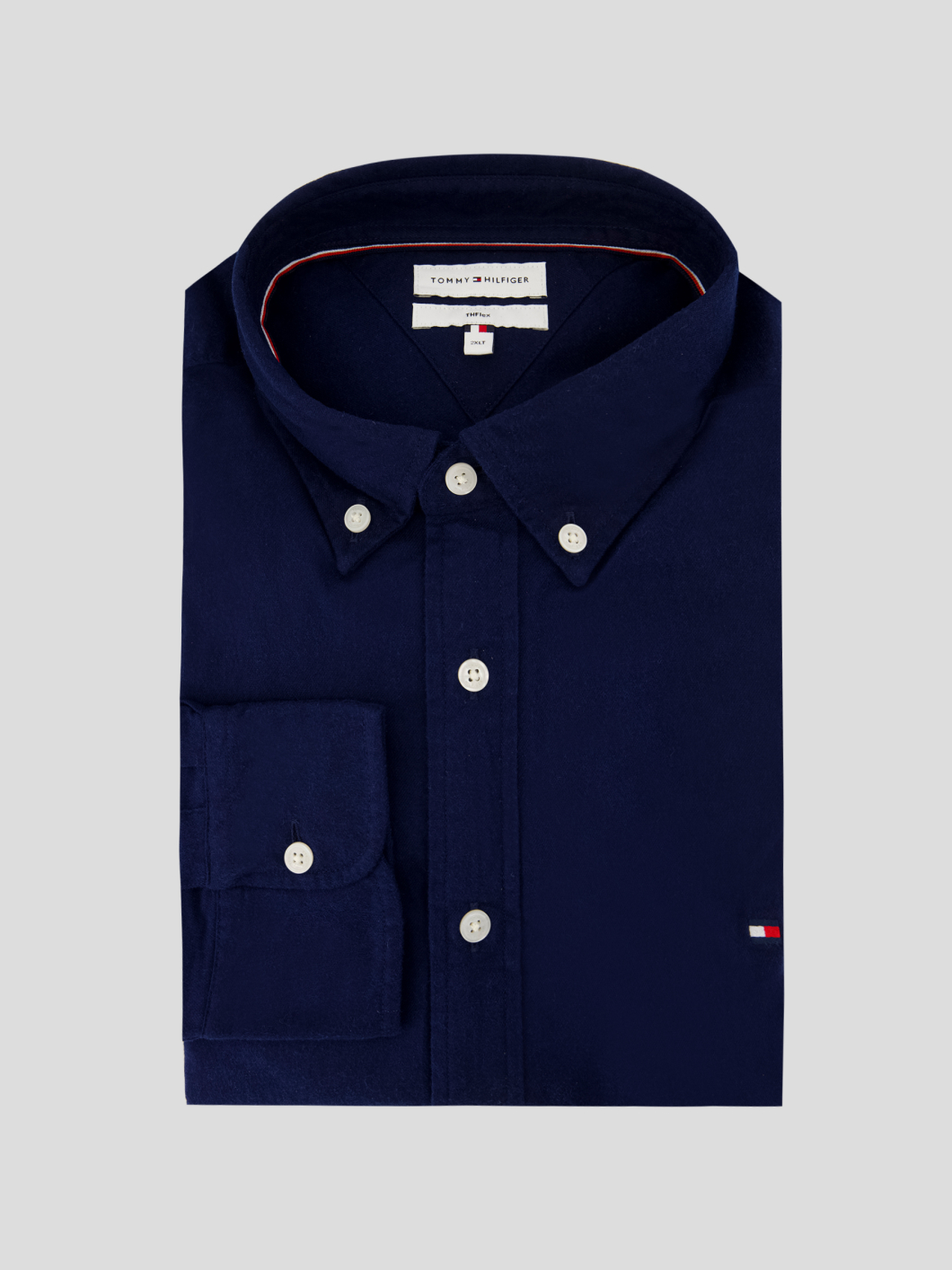 Chemise en Flanelle Grande Taille Marine