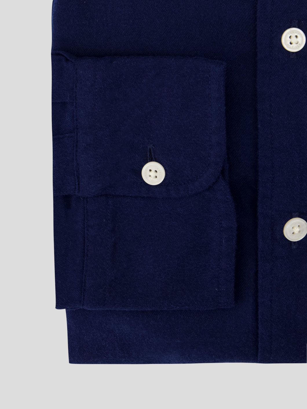 Chemise en Flanelle Grande Taille Marine