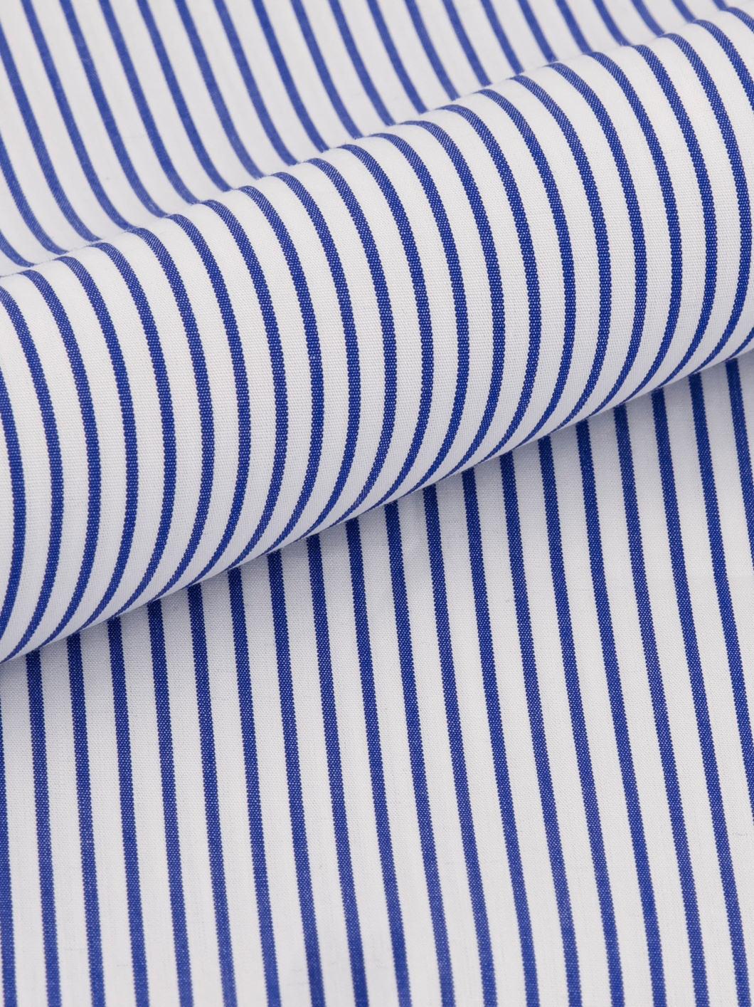 Chemise Rayée Max Grande Taille Blanche et Bleue