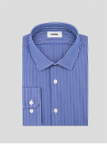 Chemise Rayée Max Grande Taille Bleue et Blanche