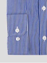 Chemise Rayée Max Grande Taille Bleue et Blanche