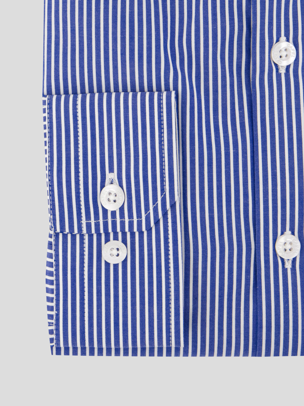 Chemise Rayée Max Grande Taille Bleue et Blanche