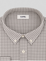 Chemise Flanelle à Carreaux Ralph Grande Taille Grise et Blanche
