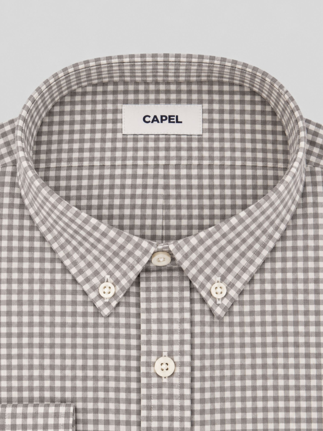 Chemise Flanelle à Carreaux Ralph Grande Taille Grise et Blanche
