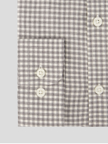 Chemise Flanelle à Carreaux Ralph Grande Taille Grise et Blanche