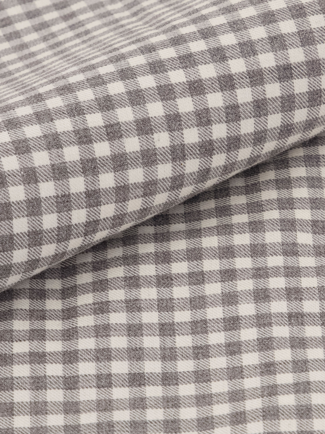 Chemise Flanelle à Carreaux Ralph Grande Taille Grise et Blanche