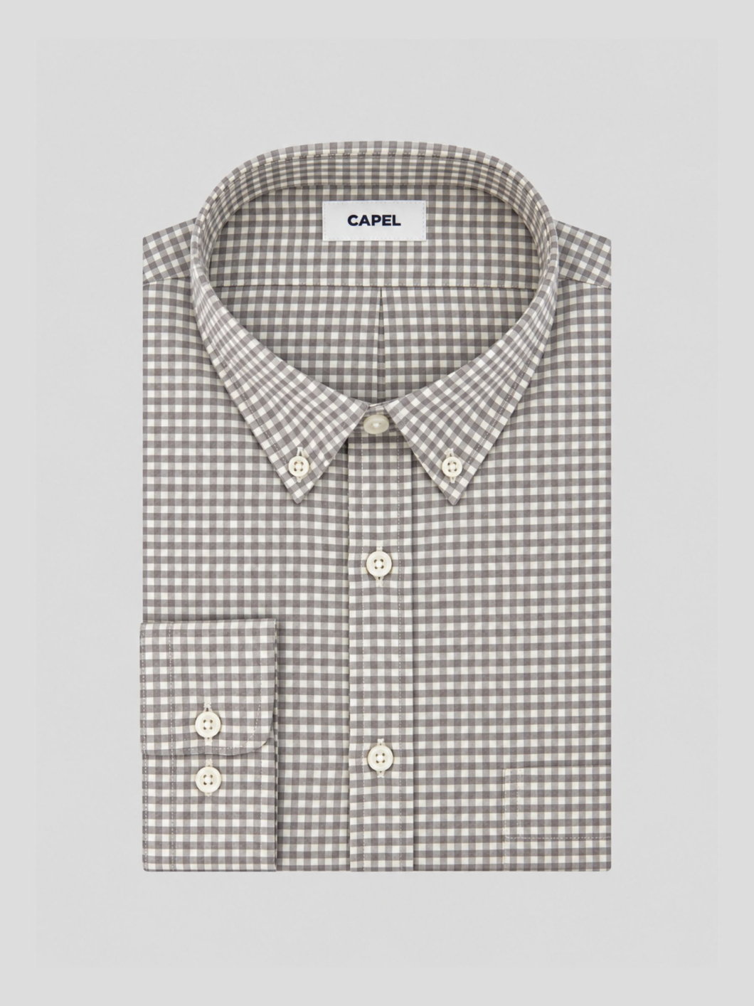 Chemise Flanelle à Carreaux Ralph pour Homme Grand Grise et Blanche