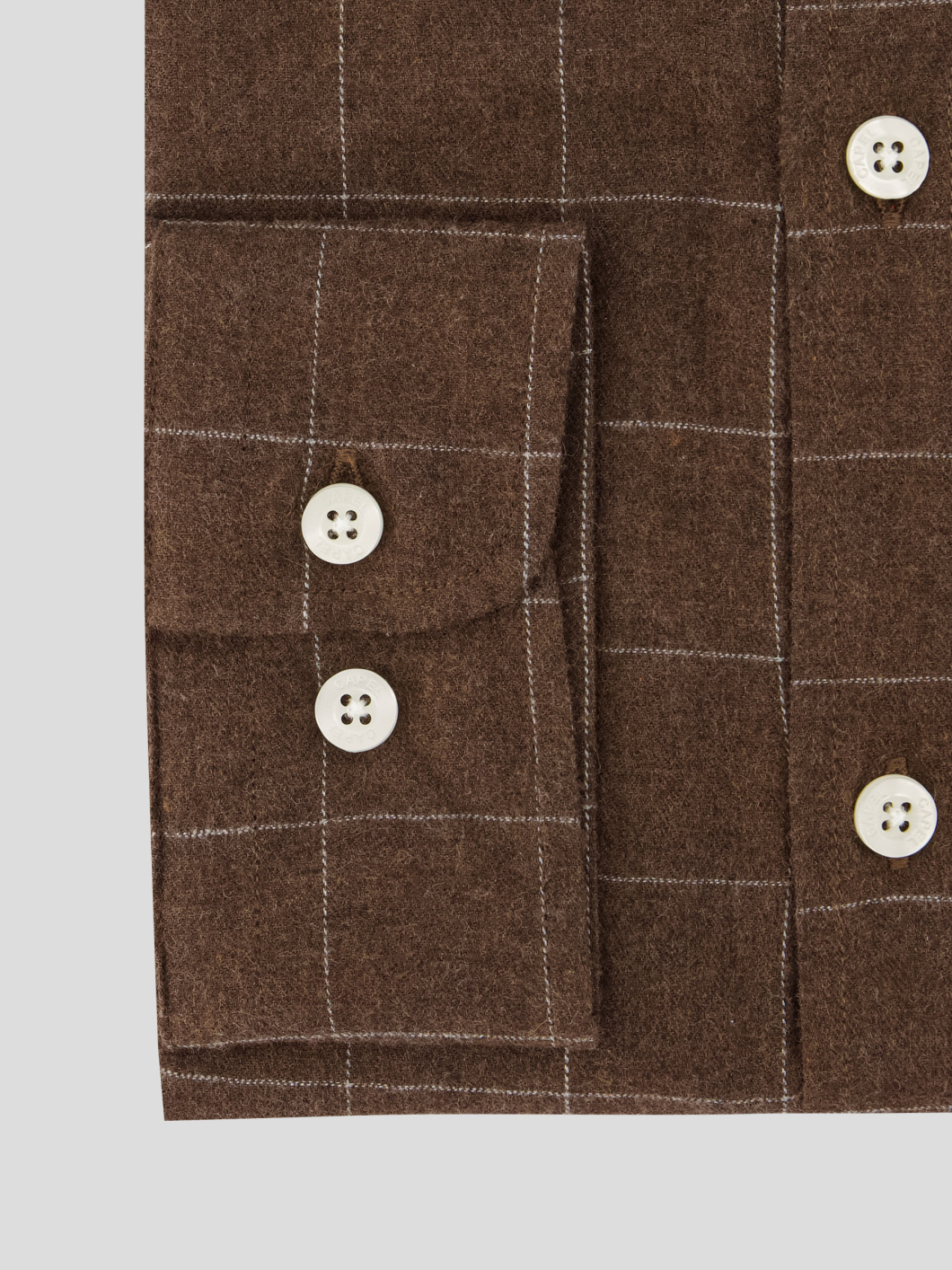 Chemise Flanelle à Carreaux Ralph Grande Taille Marron