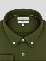 Chemise en Flanelle Grande Taille Kaki