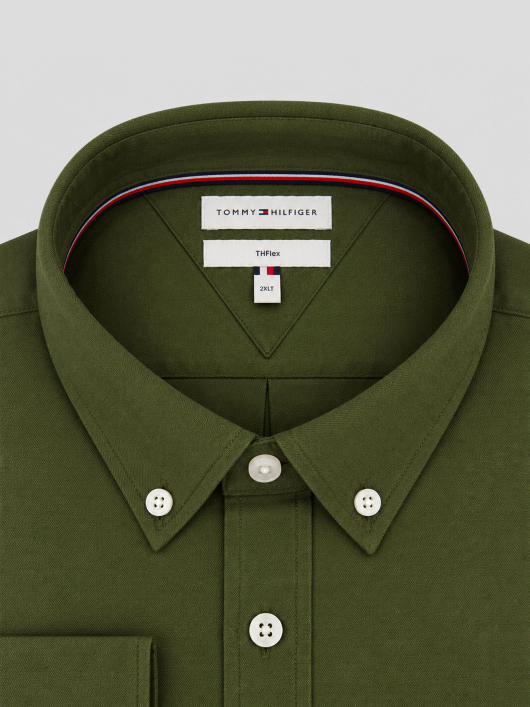 Chemise en Flanelle Grande Taille Kaki