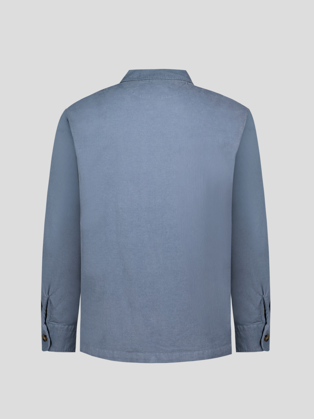 Surchemise Sam en Velours Grande Taille Bleue