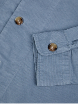 Surchemise Sam en Velours pour Homme Grand Bleue
