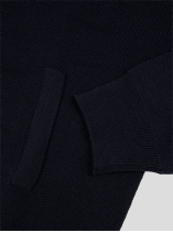 Cardigan Mérinos Zippé Col Teddy Tosco pour Homme Grand Marine