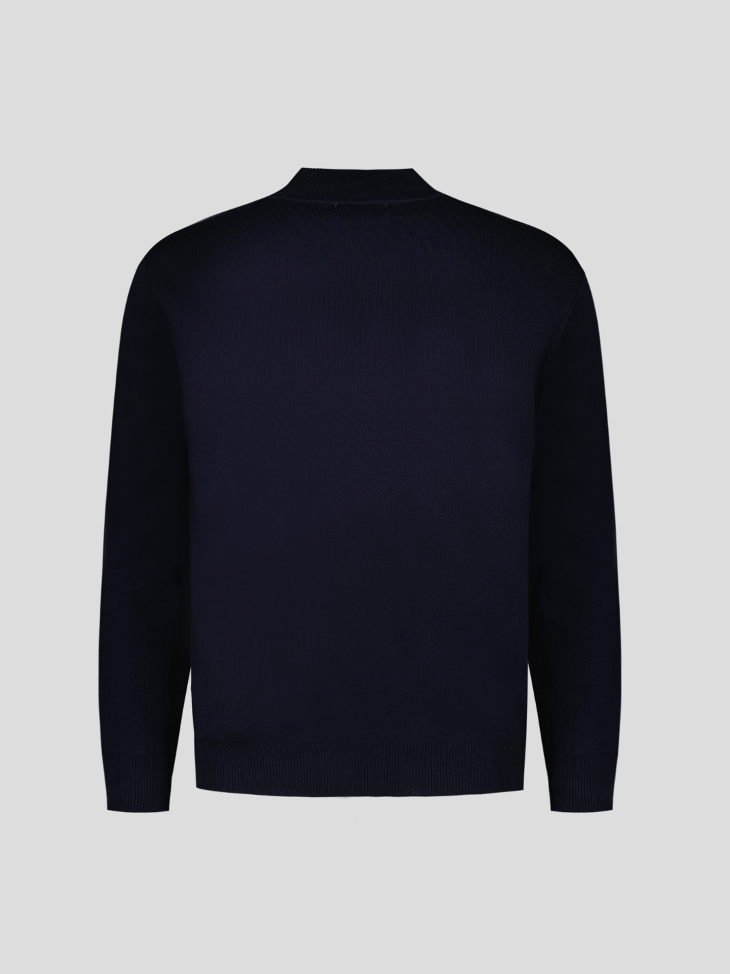 Cardigan Mérinos Zippé Col Teddy Tosco pour Homme Grand Marine