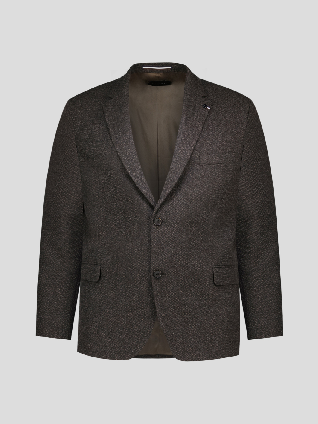 Veste Structurée Doublée Grande Taille Marron
