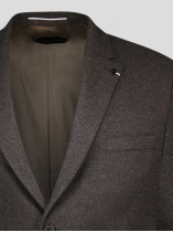 Veste Structurée Doublée Grande Taille Marron