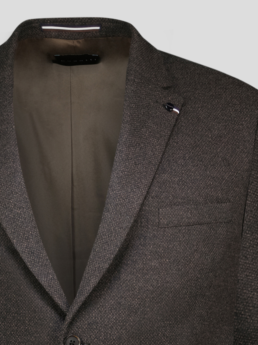 Veste Structurée Doublée Grande Taille Marron