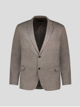 Veste Jersey Effet Tweed Grande Taille Marron Clair