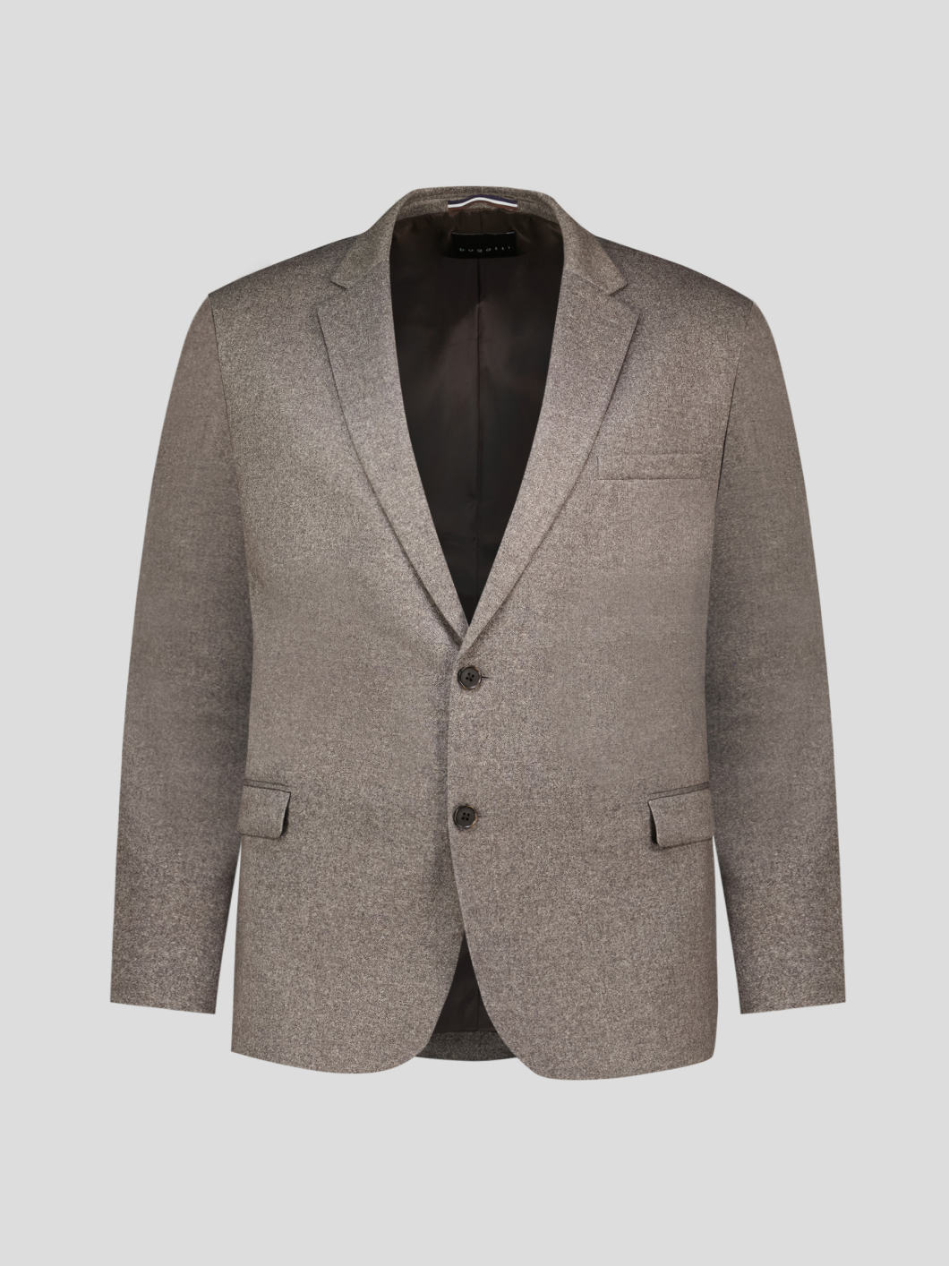 Veste Jersey Effet Tweed Grande Taille Marron Clair