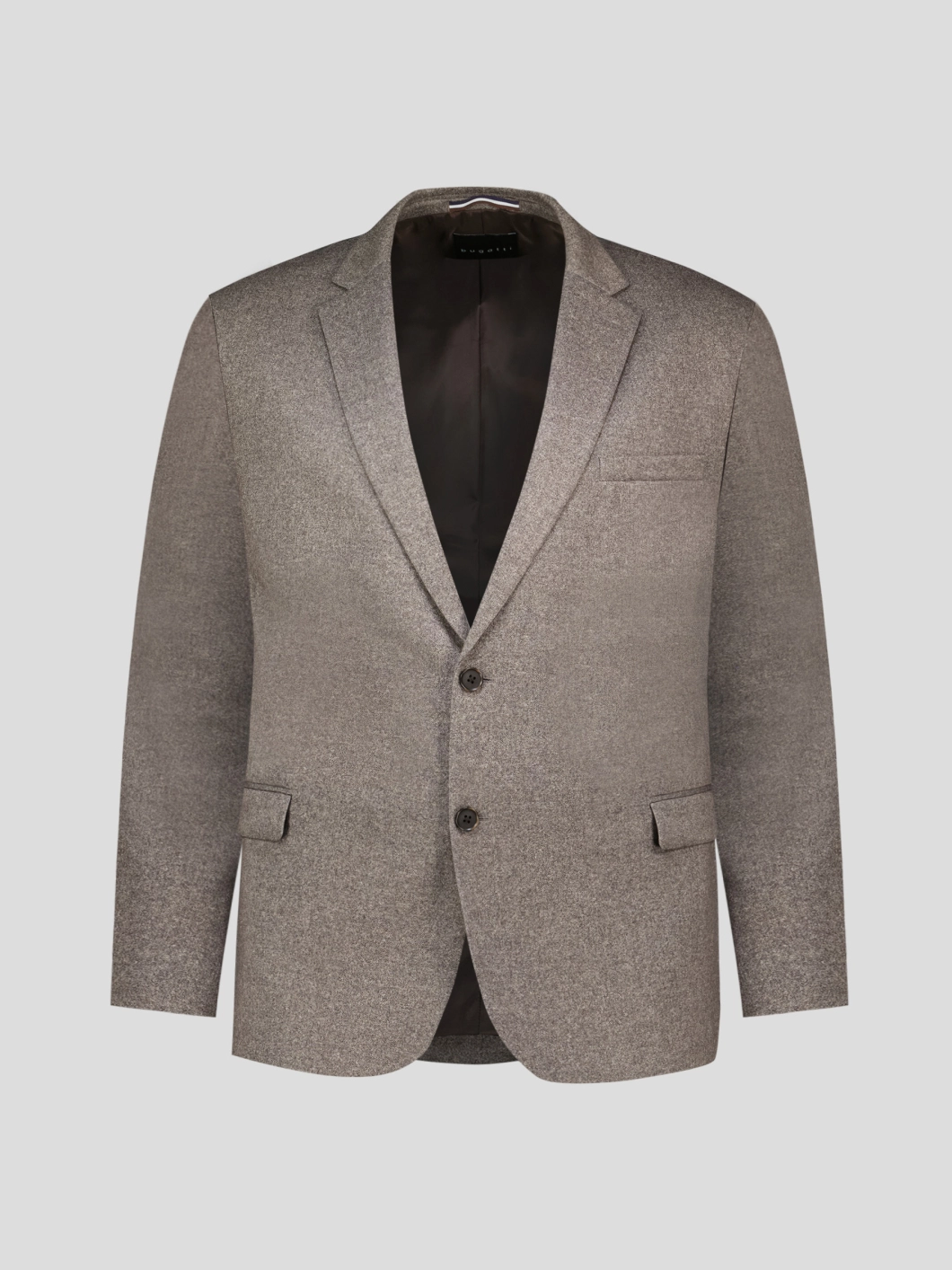 Veste Jersey Effet Tweed Grande Taille Marron Clair