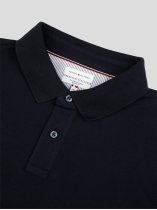 Polo Manches Longues Coton Piqué Grande Taille Marine