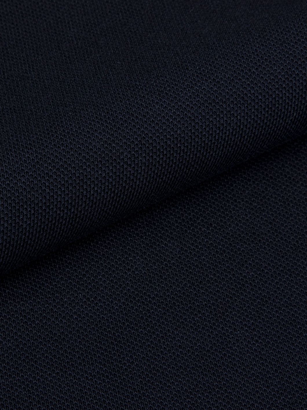 Polo Manches Longues Coton Piqué Grande Taille Marine