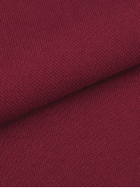 Polo Manches Longues Coton Piqué Grande Taille Bordeaux