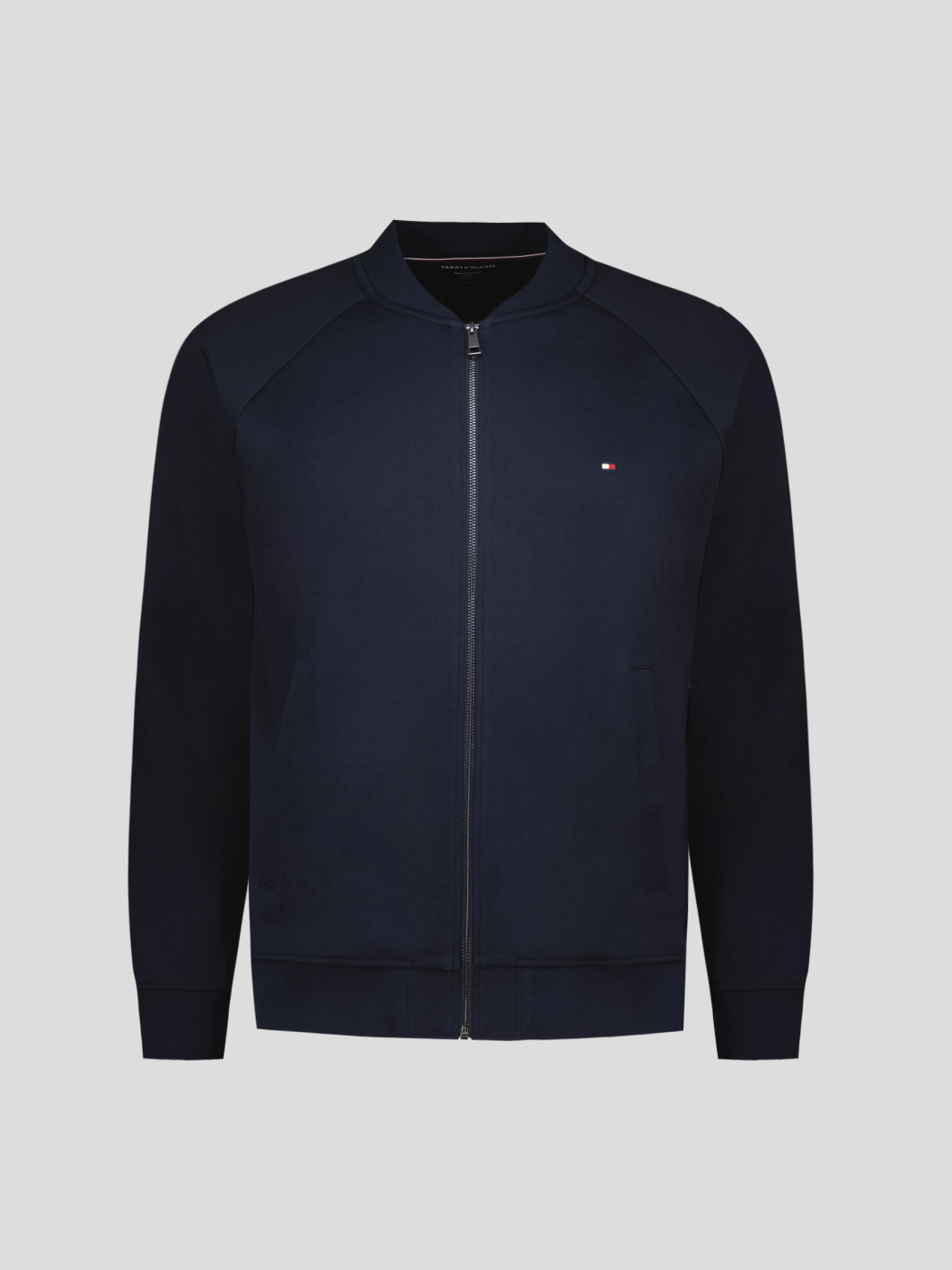 Cardigan Zippé Molleton Grande Taille Marine