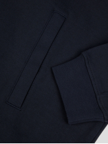 Cardigan Zippé Molleton Grande Taille Marine