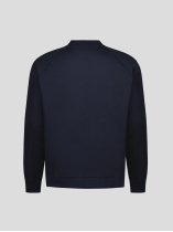Cardigan Zippé Molleton Grande Taille Marine