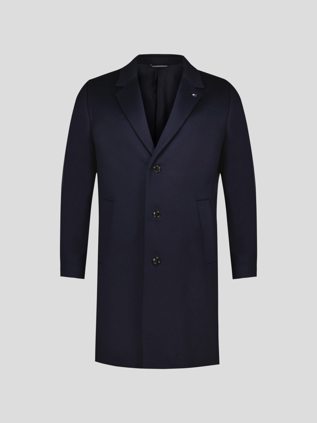 Manteau Col Tailleur Grande Taille Marine