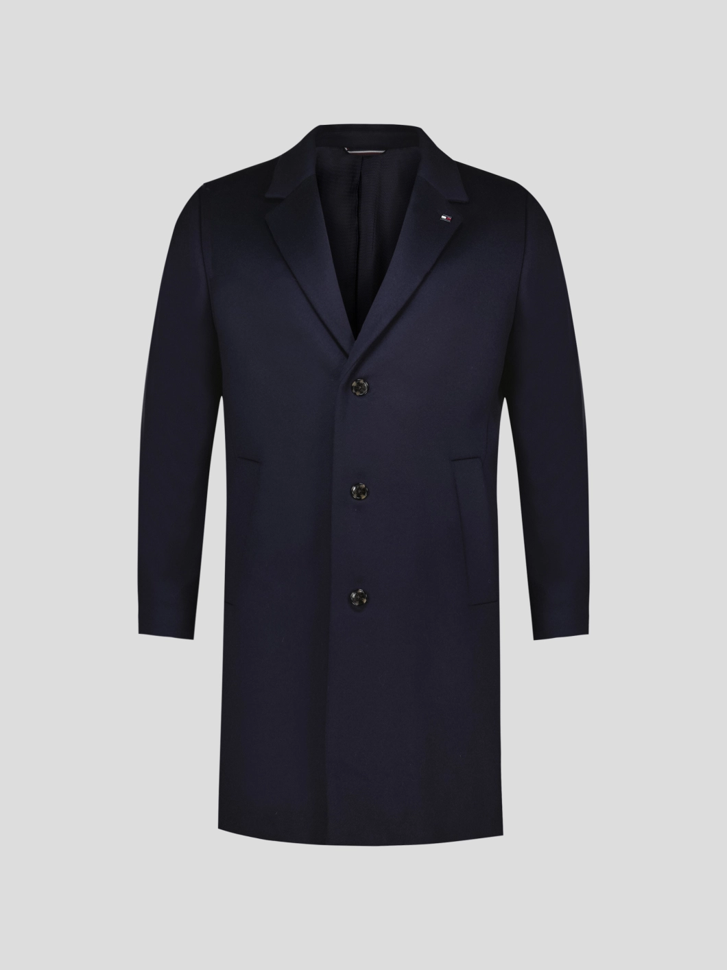 Manteau Col Tailleur Grande Taille Marine