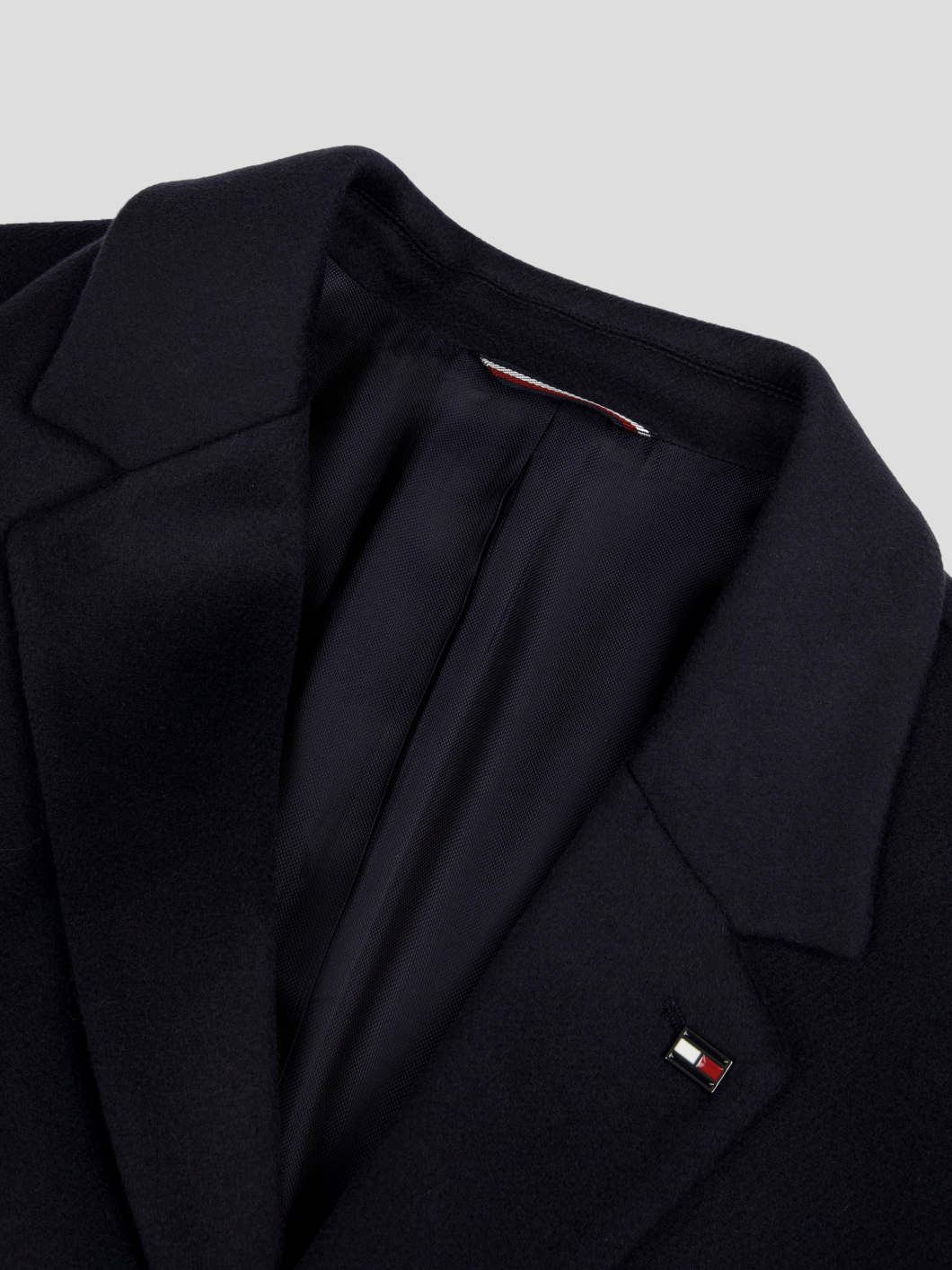 Manteau Col Tailleur Grande Taille Marine