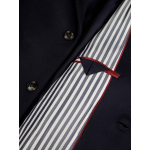 Manteau Col Tailleur Grande Taille Marine