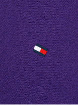 Pull Coton/Cachemire Col Polo Grande Taille Violet