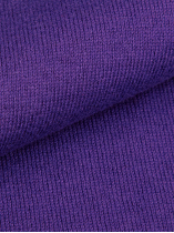 Pull Coton/Cachemire Col Polo Grande Taille Violet