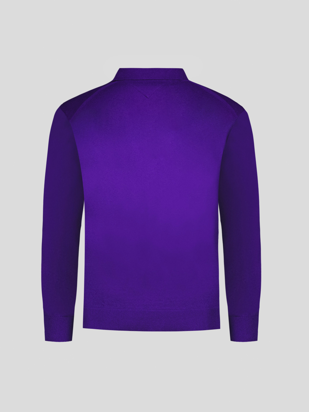 Pull Coton/Cachemire Col Polo Grande Taille Violet